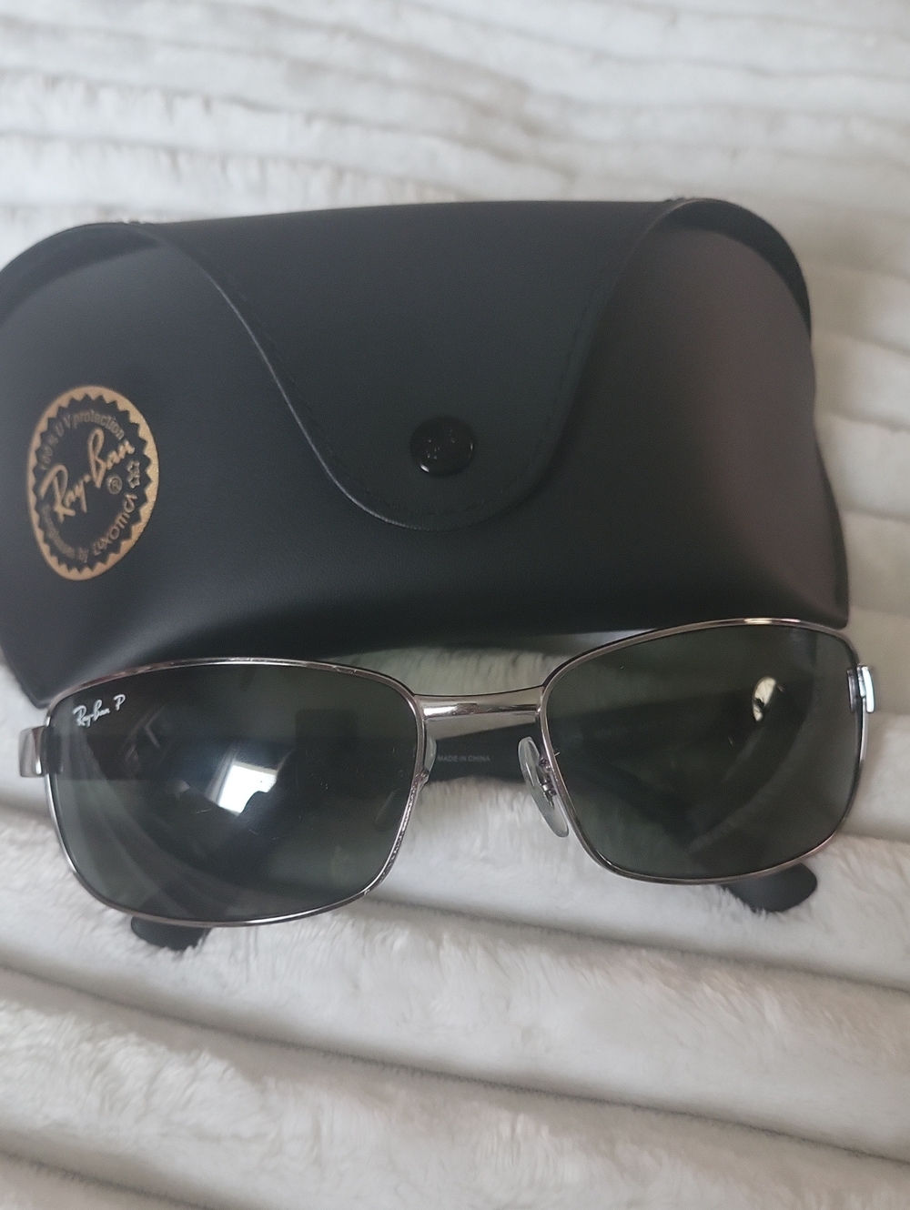 RAY-BAN RB3478 POLARIZED Gunmetal/G-15 Gray Green Sunglasses